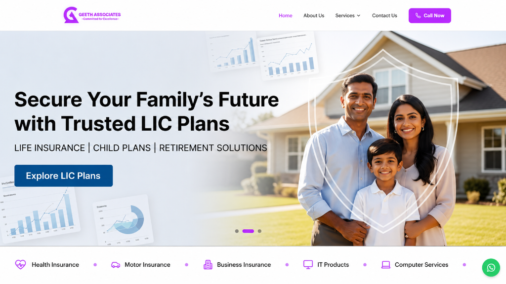 Geeth Associates website screenshot