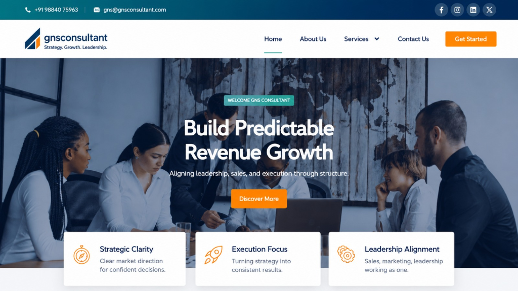 GNS Consultant website screenshot